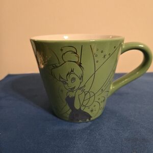 Disney Tinkerbel Green & Black Ceramic Coffee Mug.